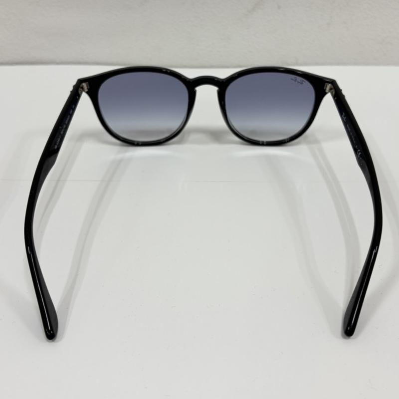 レイバン Ray-Ban めがね・サングラス サングラス カラーレンズ サングラス イタリア製 RB4529 アイウェア - ロゴ、文字 黒 / ブラック / black X 青 / ブルー / blue メンズ USED 古着 中古 50162103