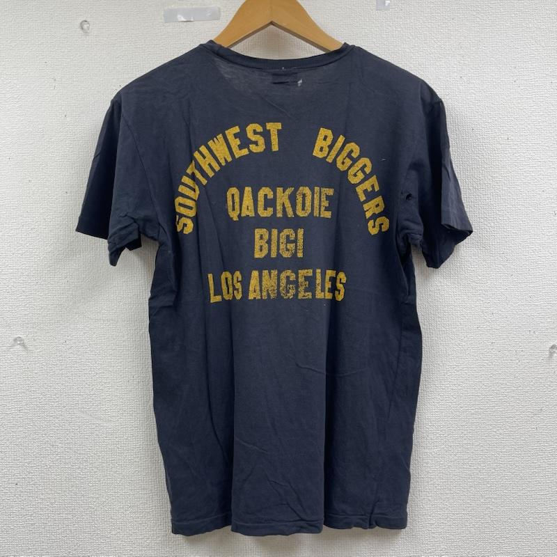 ビギ BIGI Tシャツ 半袖 日本製 80s 90s ヴィンテージ ブランド ロゴ Tシャツ 紺 / ネイビー / navy メンズ USED 古着 中古 50162104