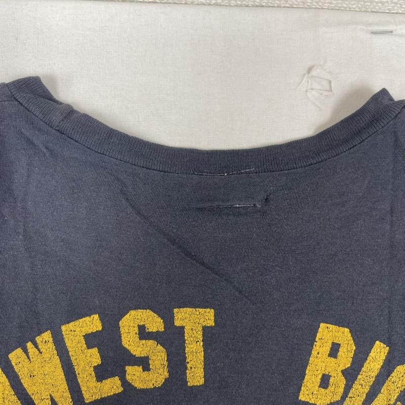 ビギ BIGI Tシャツ 半袖 日本製 80s 90s ヴィンテージ ブランド ロゴ Tシャツ 紺 / ネイビー / navy メンズ USED 古着 中古 50162104
