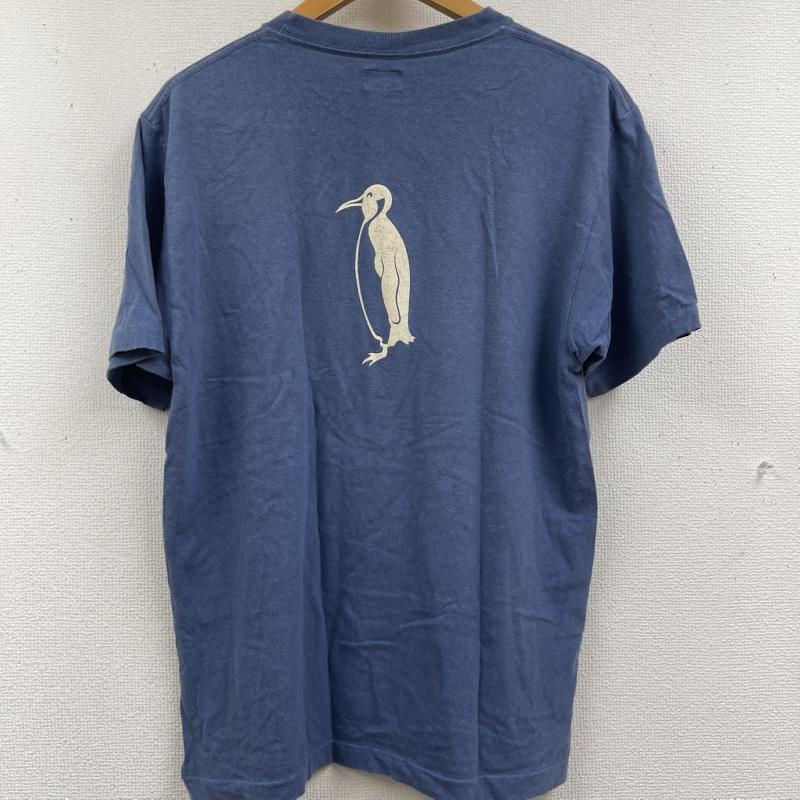 ダブルワークス DUBBLEWORKS Tシャツ 半袖 日本製 PENCADER E PENGUINS ヴィンテージ プリント Tシャツ L 青 / ブルー / blue メンズ USED 古着 中古 50162105