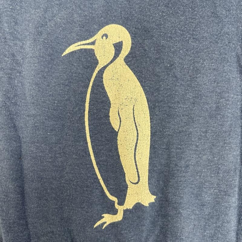 ダブルワークス DUBBLEWORKS Tシャツ 半袖 日本製 PENCADER E PENGUINS ヴィンテージ プリント Tシャツ L 青 / ブルー / blue メンズ USED 古着 中古 50162105