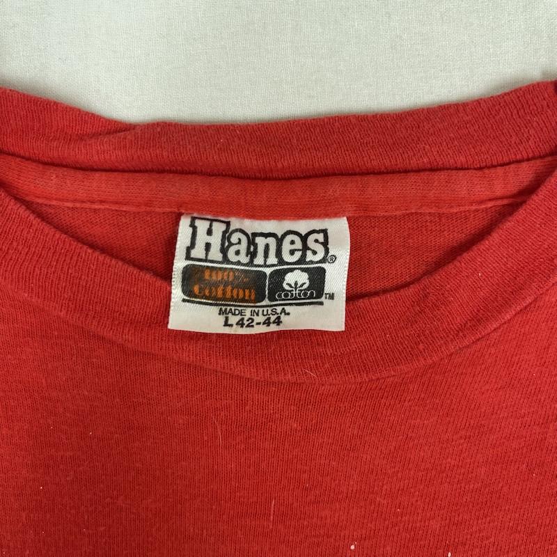 ヘインズ HANES Tシャツ 半袖 USA製 Sophisticated Ladies ヴィンテージ プリント Tシャツ L 赤 / レッド / red メンズ USED 古着 中古 50162106