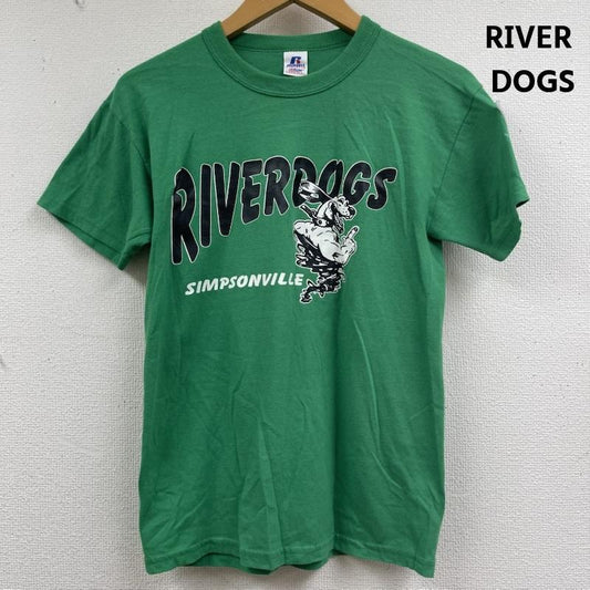 ラッセルアスレティック Russell Athletic Tシャツ 半袖 RIVER DOGS ヴィンテージ グラフィック プリント Tシャツ 緑 / グリーン / green メンズ USED 古着 中古 50162108