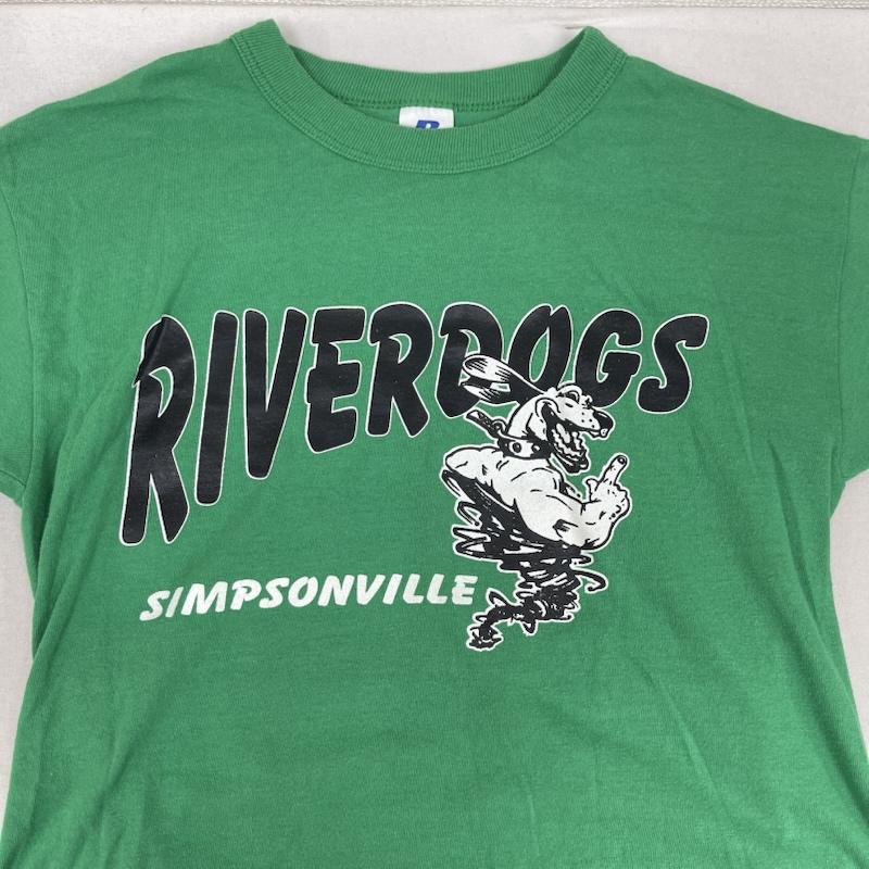 ラッセルアスレティック Russell Athletic Tシャツ 半袖 RIVER DOGS ヴィンテージ グラフィック プリント Tシャツ 緑 / グリーン / green メンズ USED 古着 中古 50162108