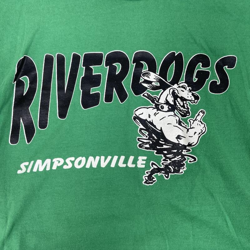 ラッセルアスレティック Russell Athletic Tシャツ 半袖 RIVER DOGS ヴィンテージ グラフィック プリント Tシャツ 緑 / グリーン / green メンズ USED 古着 中古 50162108