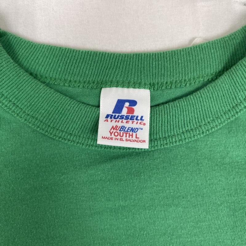 ラッセルアスレティック Russell Athletic Tシャツ 半袖 RIVER DOGS ヴィンテージ グラフィック プリント Tシャツ 緑 / グリーン / green メンズ USED 古着 中古 50162108