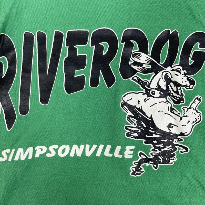 ラッセルアスレティック Russell Athletic Tシャツ 半袖 RIVER DOGS ヴィンテージ グラフィック プリント Tシャツ 緑 / グリーン / green メンズ USED 古着 中古 50162108