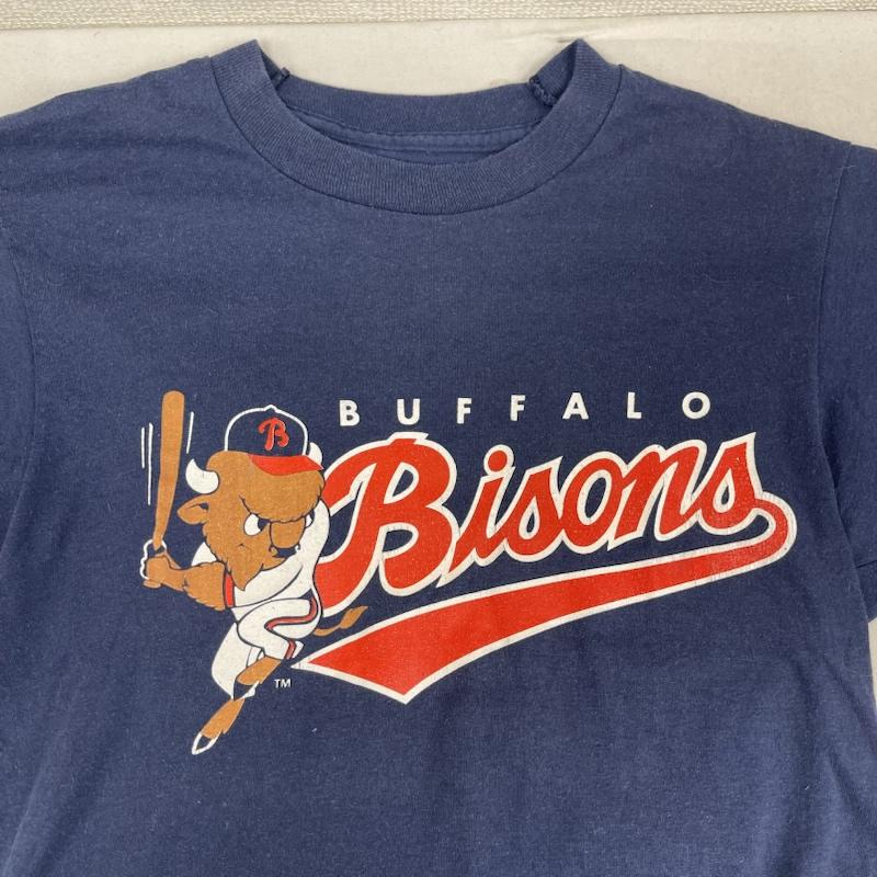 古着 USED Tシャツ 半袖 Buffalo Bisons バッファロー・バイソンズ ヴィンテージ グラフィック Tシャツ M 紺 / ネイビー / navy メンズ USED 古着 中古 50162115