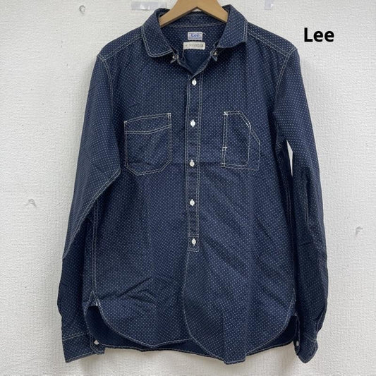 リー Lee シャツ、ブラウス 長袖 Lee BY SAMMLER ドット柄 ヴィンテージ コットン ワーク シャツ 38 紺 / ネイビー / navy メンズ USED 古着 中古 50162124