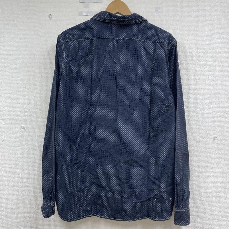 リー Lee シャツ、ブラウス 長袖 Lee BY SAMMLER ドット柄 ヴィンテージ コットン ワーク シャツ 38 紺 / ネイビー / navy メンズ USED 古着 中古 50162124