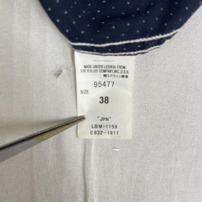 リー Lee シャツ、ブラウス 長袖 Lee BY SAMMLER ドット柄 ヴィンテージ コットン ワーク シャツ 38 紺 / ネイビー / navy メンズ USED 古着 中古 50162124