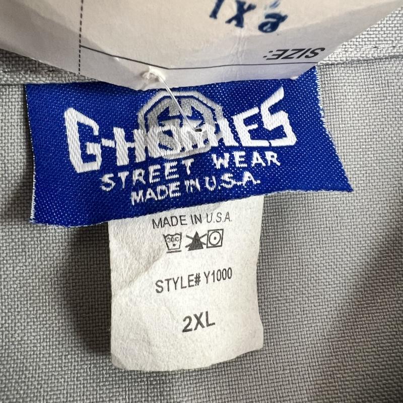 古着 USED シャツ、ブラウス 半袖 G-HOMIES USA製 半袖シャツ タグ付き チカーノ ウェッサイ XXL 灰 / グレー / gray メンズ USED 古着 中古 50162134
