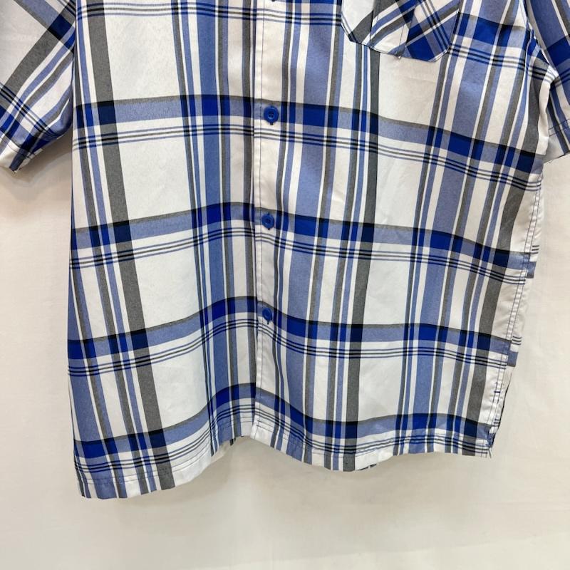 古着 USED シャツ、ブラウス 半袖 90s-00s GODBODY COLLECTION チェック 開襟シャツ XXL 青 / ブルー / blue メンズ USED 古着 中古 50162135