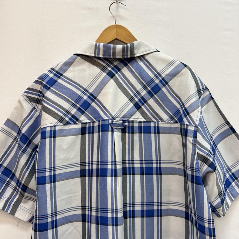 古着 USED シャツ、ブラウス 半袖 90s-00s GODBODY COLLECTION チェック 開襟シャツ XXL 青 / ブルー / blue メンズ USED 古着 中古 50162135