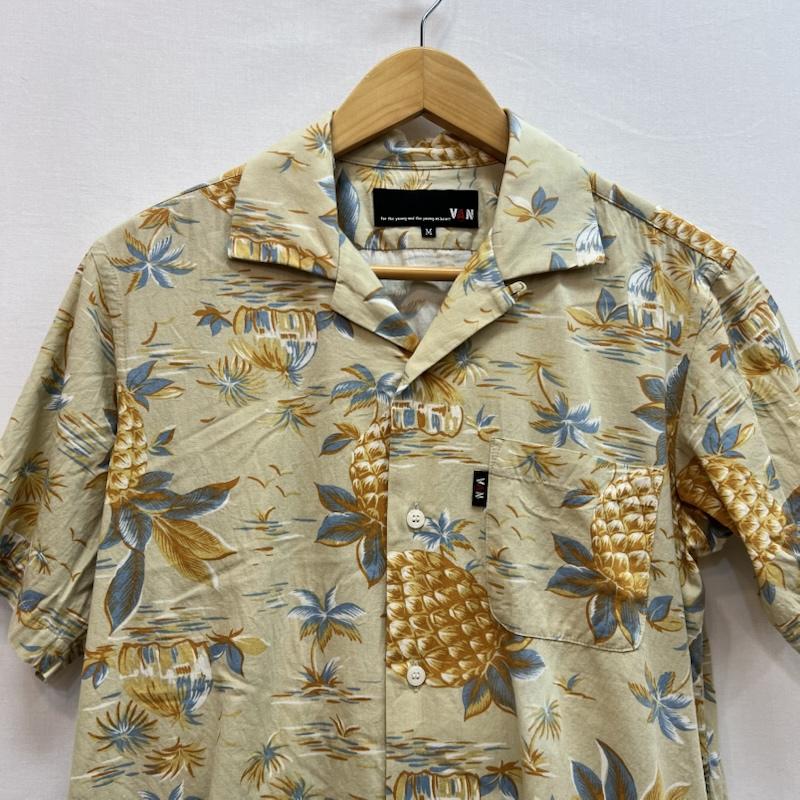 ヴァンヂャケット VAN JAC シャツ、ブラウス 半袖 パイナップル アロハシャツ M ベージュ / ベージュ / beige メンズ USED 古着 中古 50162137