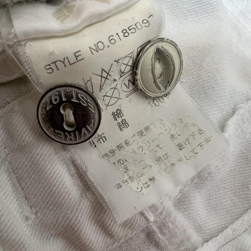 アヴィレックス AVIREX シャツ、ブラウス 半袖 USN パッチワーク シャツ L 白 / ホワイト / white メンズ USED 古着 中古 50162140