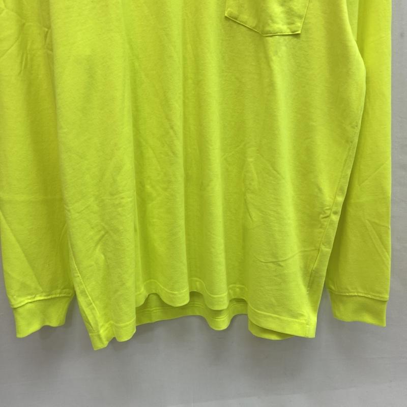 カーハート Carhartt Tシャツ 長袖 ワンポイントロゴ ポケット付 ロンT L 黄 / イエロー / yellow メンズ USED 古着 中古 50162141