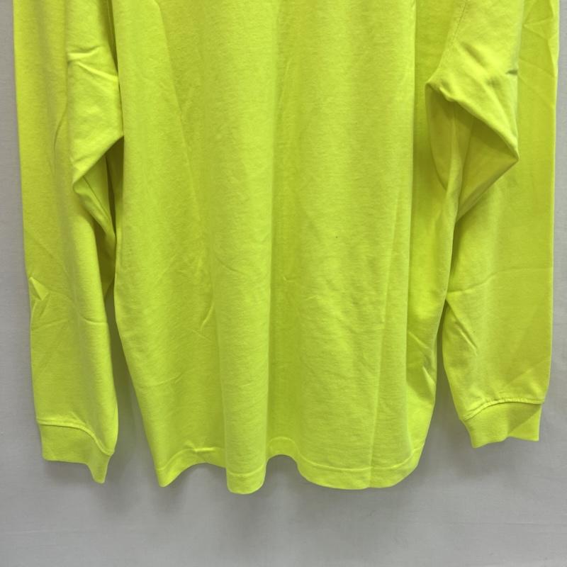 カーハート Carhartt Tシャツ 長袖 ワンポイントロゴ ポケット付 ロンT L 黄 / イエロー / yellow メンズ USED 古着 中古 50162141