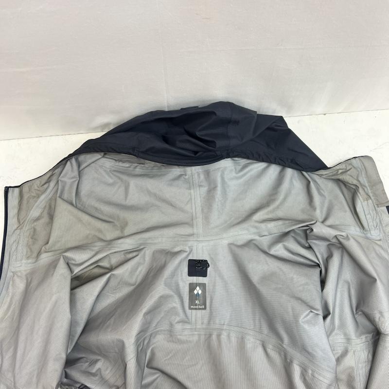モンベル mont-bell ジャケット、上着 ジャンパー、ブルゾン サンダーパス ジャケット 防水 ドライテック 1128635 XL 紺 / ネイビー / navy X 茶 / ブラウン / brown メンズ USED 古着 中古 50162145