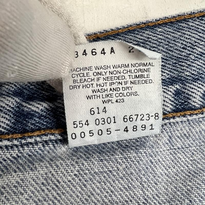 リーバイス Levi s パンツ デニム、ジーンズ 00s USA製 ボタン裏554 505 デニムパンツ 34インチ メンズ USED 古着 中古 50162148