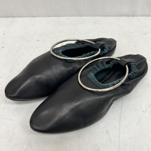 ジルサンダー JIL SANDER シューズ バレエシューズ アンクルリング バレエシューズ レザー - 黒 / ブラック / black レディース USED 古着 中古 50162158