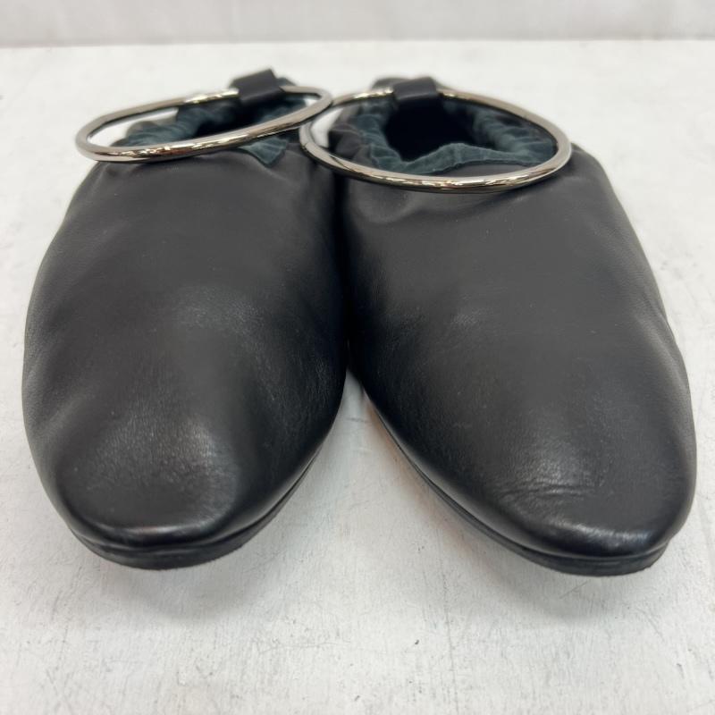 ジルサンダー JIL SANDER シューズ バレエシューズ アンクルリング バレエシューズ レザー - 黒 / ブラック / black レディース USED 古着 中古 50162158