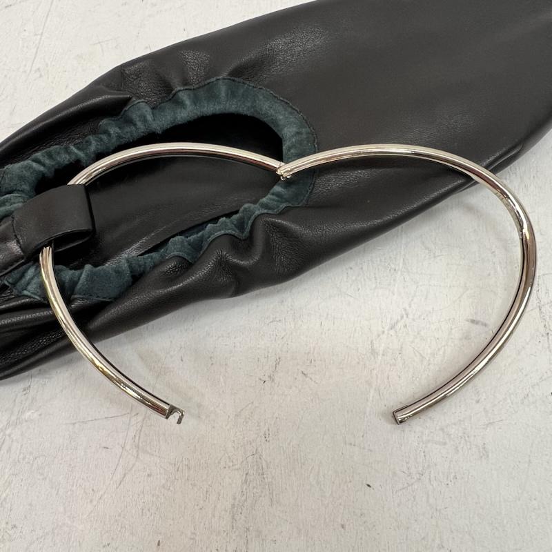 ジルサンダー JIL SANDER シューズ バレエシューズ アンクルリング バレエシューズ レザー - 黒 / ブラック / black レディース USED 古着 中古 50162158