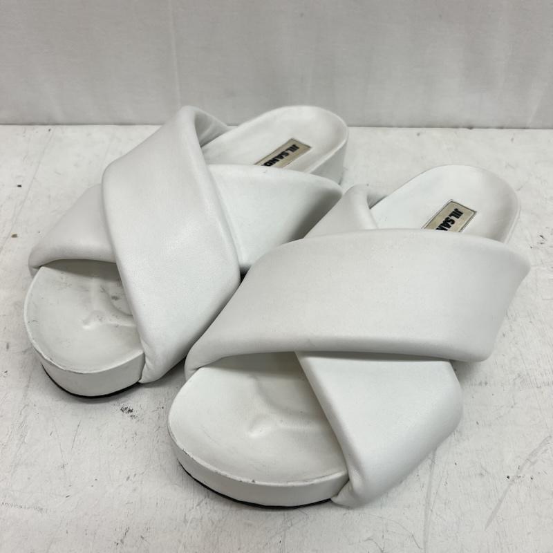 ジルサンダー JIL SANDER サンダル サンダル レザー クロスストラップ サンダル - 白 / ホワイト / white レディース USED 古着 中古 50162159