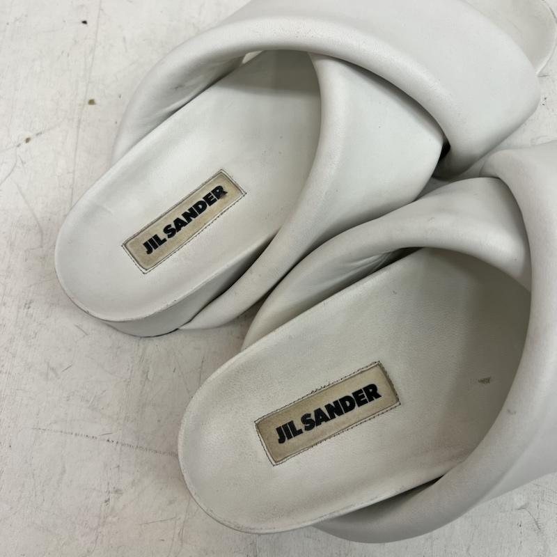 ジルサンダー JIL SANDER サンダル サンダル レザー クロスストラップ サンダル - 白 / ホワイト / white レディース USED 古着 中古 50162159