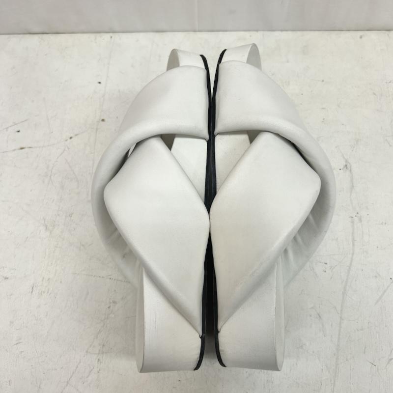 ジルサンダー JIL SANDER サンダル サンダル レザー クロスストラップ サンダル - 白 / ホワイト / white レディース USED 古着 中古 50162159