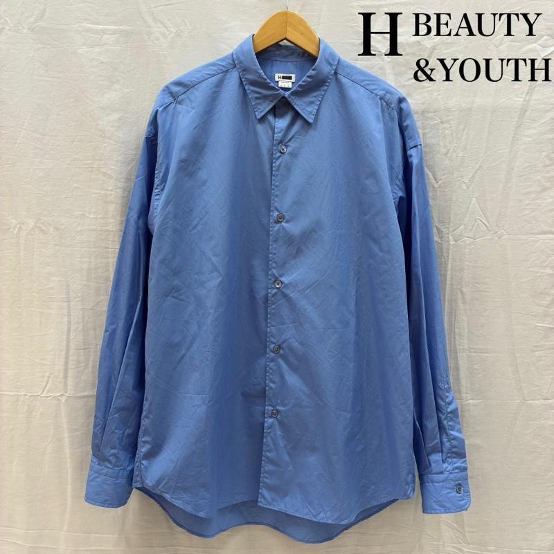 エイチ ビューティアンドユース H BEAUTY&YOUTH シャツ、ブラウス 長袖 トーマスメイソン 120/2 ブロード ロングスリーブ バルーン シャツ 1211-250-8189 M メンズ USED 古着 中古 50162164