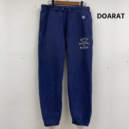 ドゥアラット DOARAT パンツ ワークパンツ、ペインターパンツ 日本製 パッチ プリント スウェット ジョガー パンツ L 紺 / ネイビー / navy メンズ USED 古着 中古 50162177