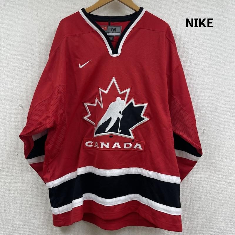 ナイキ NIKE シャツ、ブラウス 長袖 カナダ代表 アイスホッケー ユニフォーム ゲーム シャツ M 赤 / レッド / red メンズ USED 古着 中古 50162179