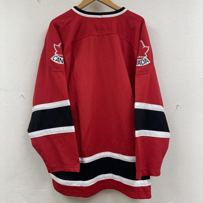 ナイキ NIKE シャツ、ブラウス 長袖 カナダ代表 アイスホッケー ユニフォーム ゲーム シャツ M 赤 / レッド / red メンズ USED 古着 中古 50162179