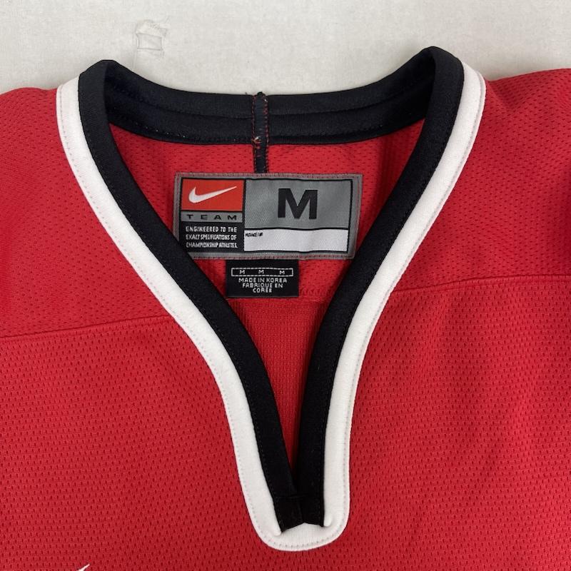 ナイキ NIKE シャツ、ブラウス 長袖 カナダ代表 アイスホッケー ユニフォーム ゲーム シャツ M 赤 / レッド / red メンズ USED 古着 中古 50162179