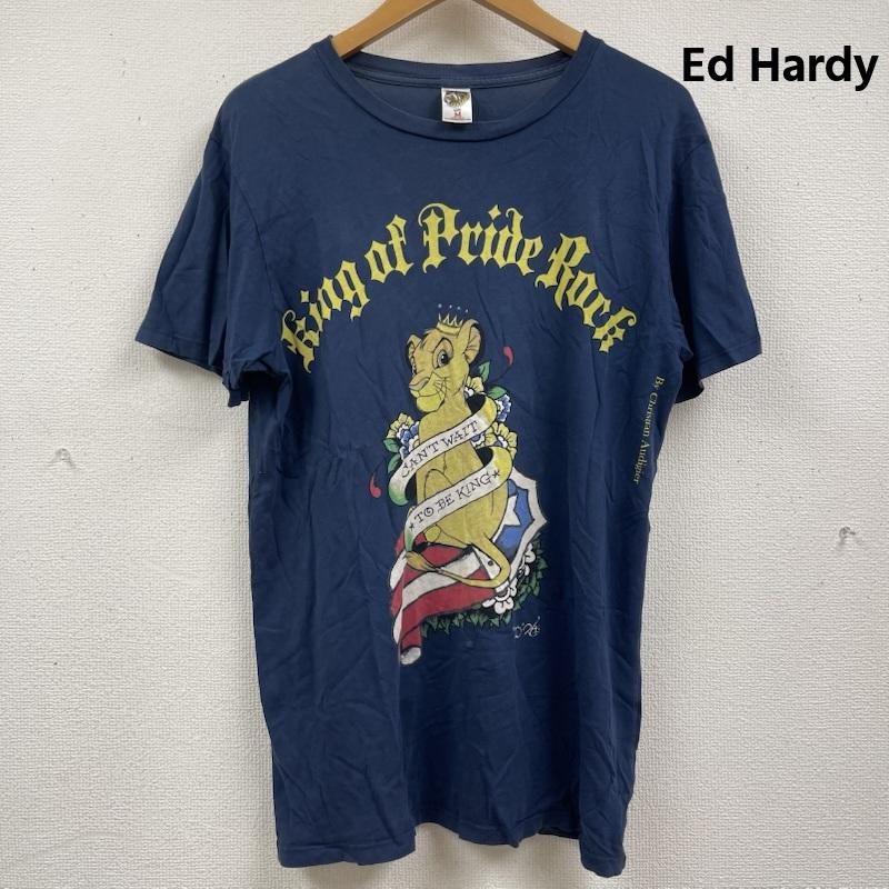 エドハーディー Ed Hardy Tシャツ 半袖 ディズニー コラボ ライオン キング プリント ヴィンテージ Tシャツ M 紺 / ネイビー / navy メンズ USED 古着 中古 50162180
