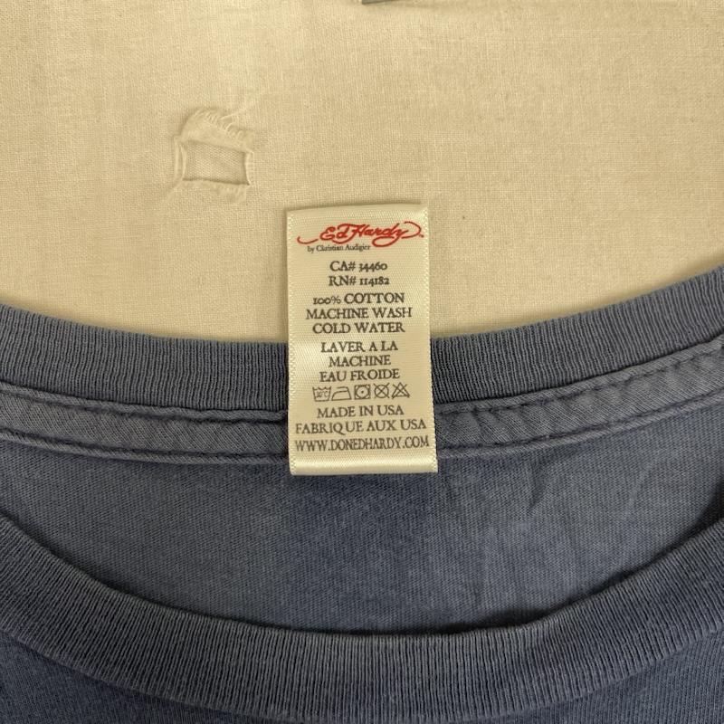 エドハーディー Ed Hardy Tシャツ 半袖 ディズニー コラボ ライオン キング プリント ヴィンテージ Tシャツ M 紺 / ネイビー / navy メンズ USED 古着 中古 50162180
