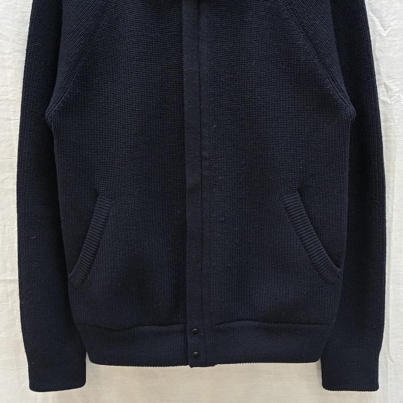 ダブルアールエル ラルフローレン RRL RALPH LAUREN ニット、セーター 長袖 90s 三ツ星タグ ショールカラー 比翼 ウール ジップ カーディガン ドライバーズ ニット セーター XS メンズ USED 古着 中古 50162187