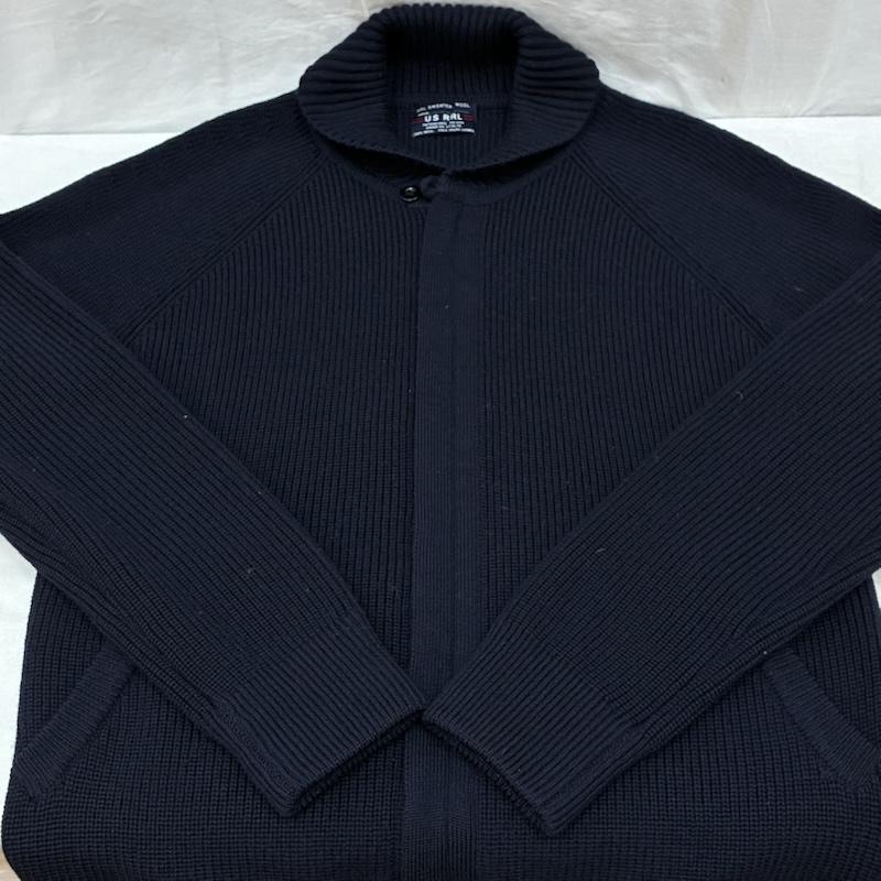 ダブルアールエル ラルフローレン RRL RALPH LAUREN ニット、セーター 長袖 90s 三ツ星タグ ショールカラー 比翼 ウール ジップ カーディガン ドライバーズ ニット セーター XS メンズ USED 古着 中古 50162187