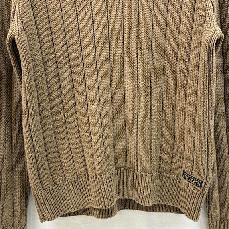 ポロバイラルフローレン Polo by RALPH LAUREN ニット、セーター 長袖 エルボーパッチ Vネック プルオーバー リブ ニット コットン セーター 裾ロゴ M メンズ USED 古着 中古 50162189