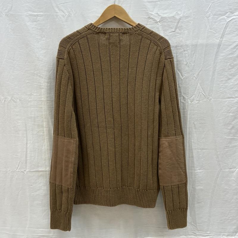 ポロバイラルフローレン Polo by RALPH LAUREN ニット、セーター 長袖 エルボーパッチ Vネック プルオーバー リブ ニット コットン セーター 裾ロゴ M メンズ USED 古着 中古 50162189