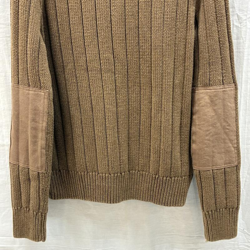 ポロバイラルフローレン Polo by RALPH LAUREN ニット、セーター 長袖 エルボーパッチ Vネック プルオーバー リブ ニット コットン セーター 裾ロゴ M メンズ USED 古着 中古 50162189