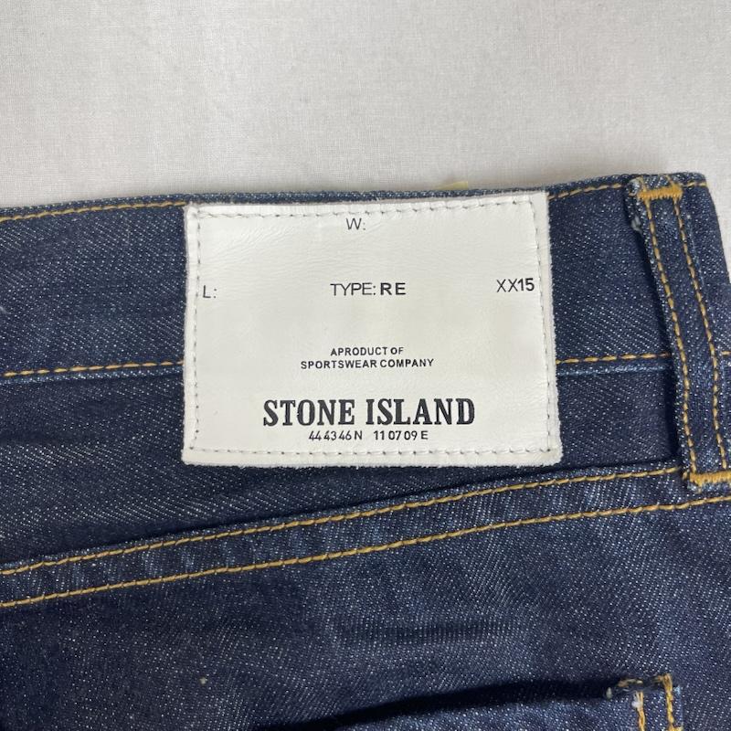ストーンアイランド STONE ISLAND パンツ デニム、ジーンズ イタリア製 ボタンフライ デニム パンツ パッチ欠損 32インチ インディゴ / インディゴ / Indigo メンズ USED 古着 中古 50162190
