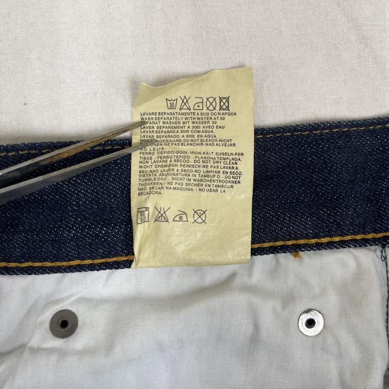 ストーンアイランド STONE ISLAND パンツ デニム、ジーンズ イタリア製 ボタンフライ デニム パンツ パッチ欠損 32インチ インディゴ / インディゴ / Indigo メンズ USED 古着 中古 50162190