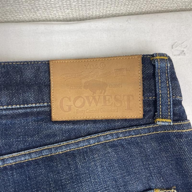 ゴーウエスト GOWEST パンツ デニム、ジーンズ 日本製 ジップフライ 赤耳 セルビッチ デニム パンツ インディゴ / インディゴ / Indigo メンズ USED 古着 中古 50162194