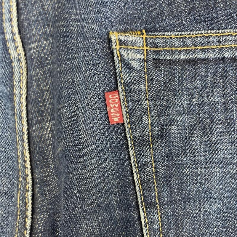 ゴーウエスト GOWEST パンツ デニム、ジーンズ 日本製 ジップフライ 赤耳 セルビッチ デニム パンツ インディゴ / インディゴ / Indigo メンズ USED 古着 中古 50162194