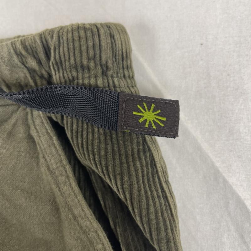ゴーヘンプ GOHEMP パンツ ワークパンツ、ペインターパンツ ウェビングベルト コーデュロイ切替 カーゴ パンツ L オリーブグリーン / オリーブグリーン / メンズ USED 古着 中古 50162197