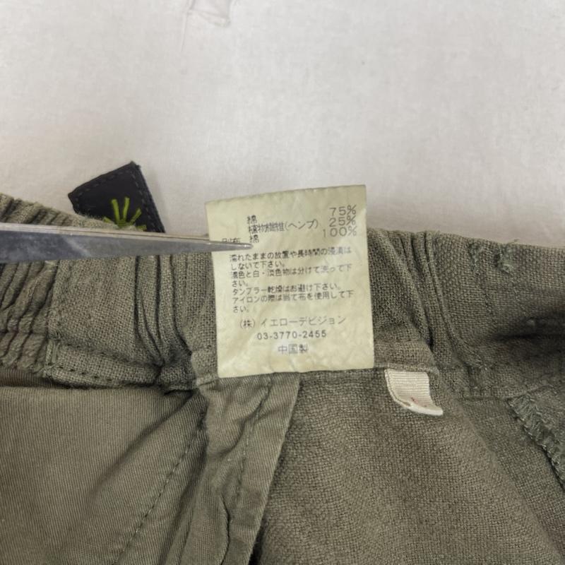 ゴーヘンプ GOHEMP パンツ ワークパンツ、ペインターパンツ ウェビングベルト コーデュロイ切替 カーゴ パンツ L オリーブグリーン / オリーブグリーン / メンズ USED 古着 中古 50162197