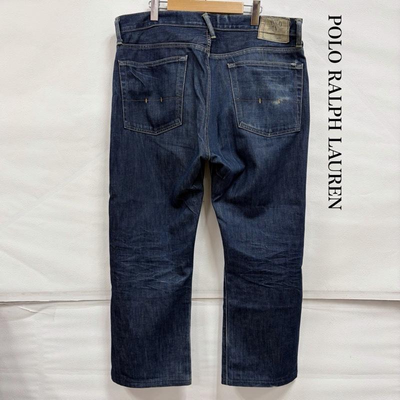 ポロバイラルフローレン Polo by RALPH LAUREN パンツ デニム、ジーンズ 1697 ストレート デニム ヴィンテージ USA製 ボタンフライ 36 32 36インチ 無地 インディゴ / インディゴ / Indigo メンズ USED 古着 中古 50162203