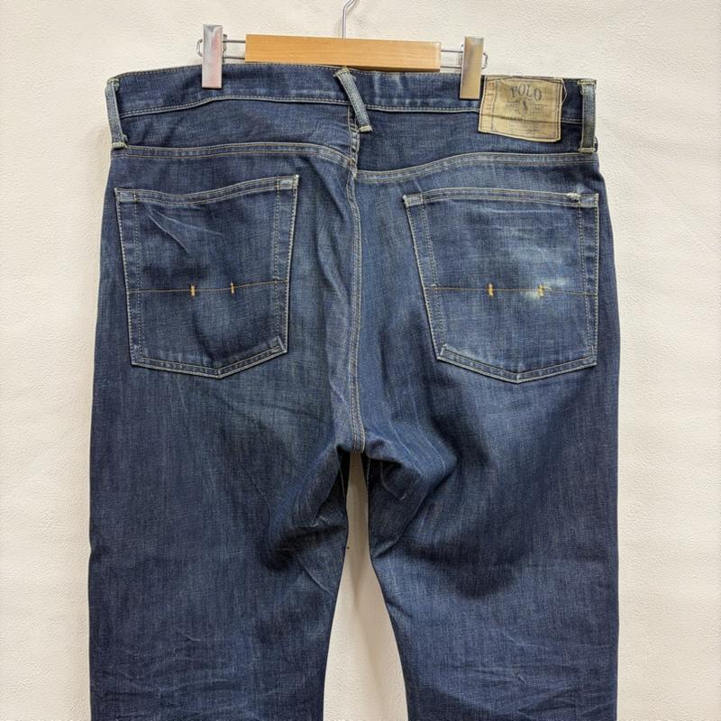 ポロバイラルフローレン Polo by RALPH LAUREN パンツ デニム、ジーンズ 1697 ストレート デニム ヴィンテージ USA製 ボタンフライ 36 32 36インチ 無地 インディゴ / インディゴ / Indigo メンズ USED 古着 中古 50162203